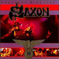 [Saxon Greatest Hits Live! Album Cover]