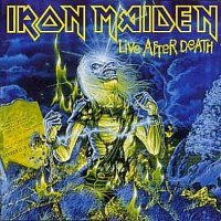 [Iron Maiden Live After Death Album Cover]