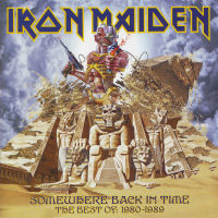 [Iron Maiden Somewhere Back In Time - The Best Of: 1980-1989 Album Cover]