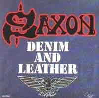 [Saxon Denim and Leather Album Cover]